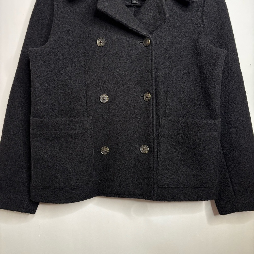 J. Crew Italian Boiled Wool Peacoat size 6 - Picture 4 of 11